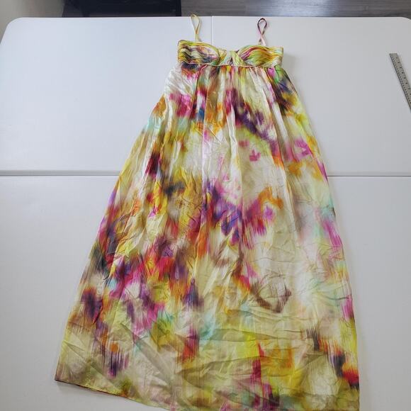 Maggy London Dresses & Skirts - Y2K Fairy Grunge Whimsy Dress Women 6 Silk Maxi Empire Waist Spaghetti Babydoll